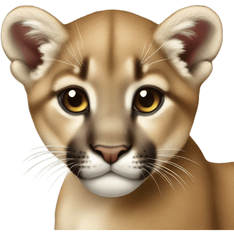 Mountain lion cub emoji