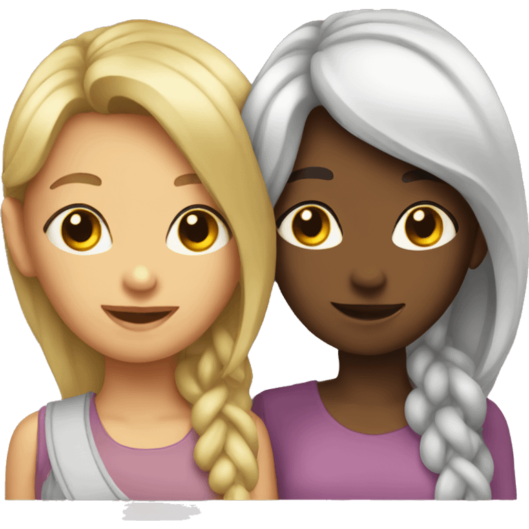 Two girls gay emoji