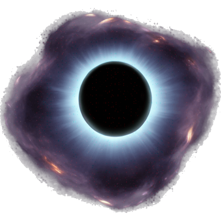 A black hole emoji