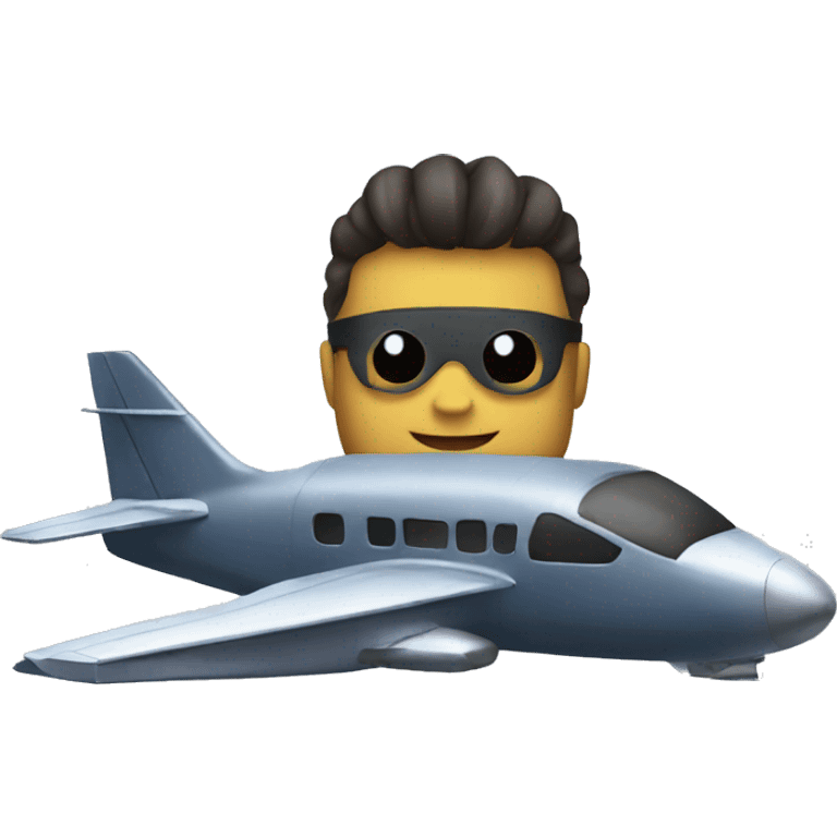 X-man in plane emoji