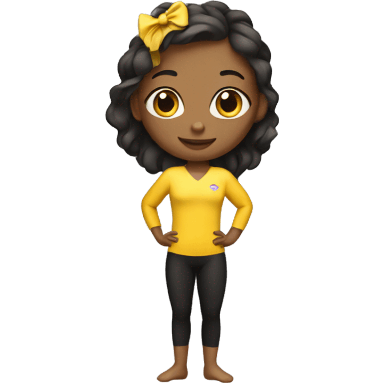 Smart gymnastics girl emoji