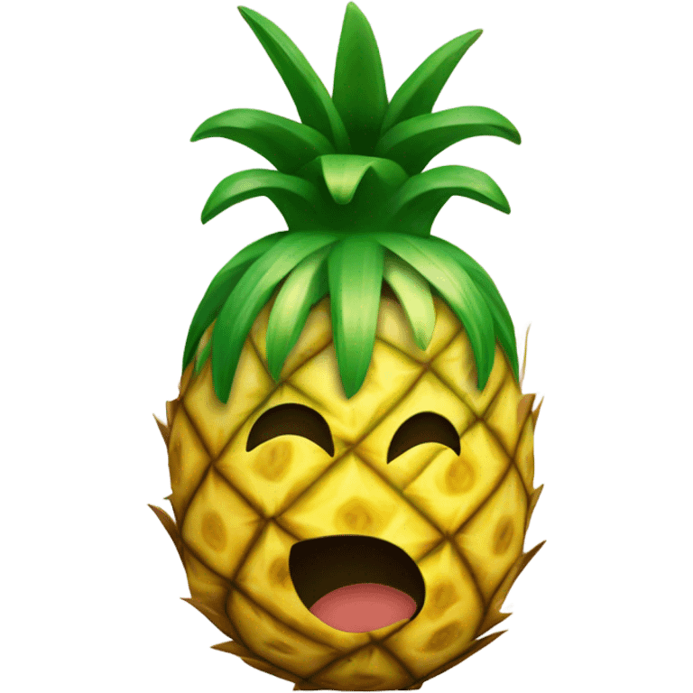 Pineapple and coconut  emoji