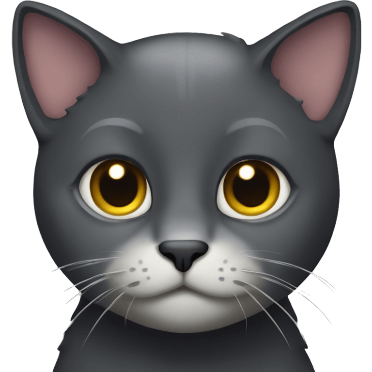 Dark grey cat emoji