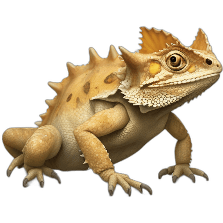 Haughty horned lizard emoji