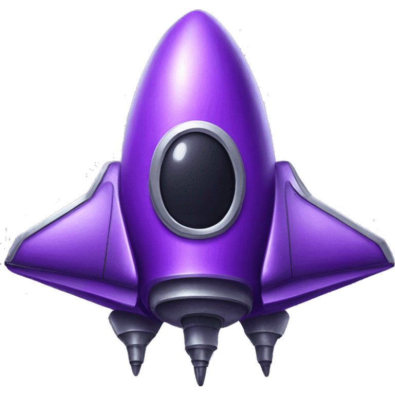 purple Spaceship emoji