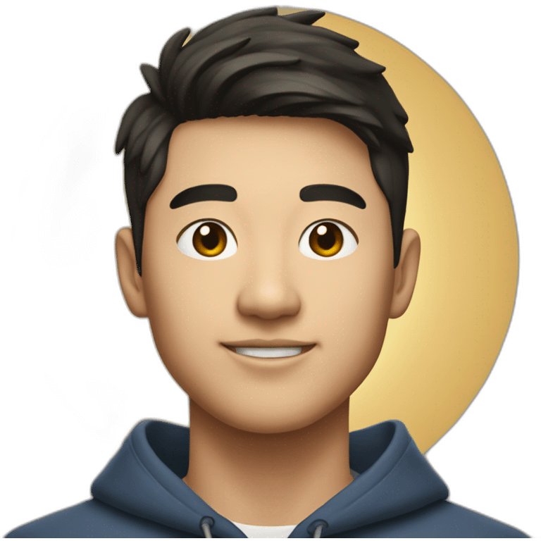 Male Catholic Asian Berkeley student with cross and Berkeley logo emoji