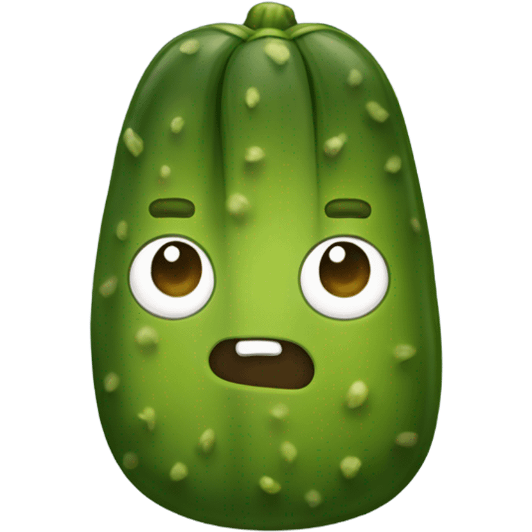 Pickle wearing pants emoji