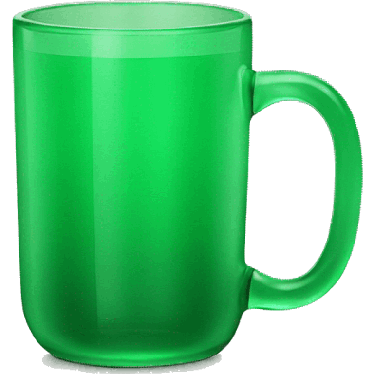 Green glass mug emoji