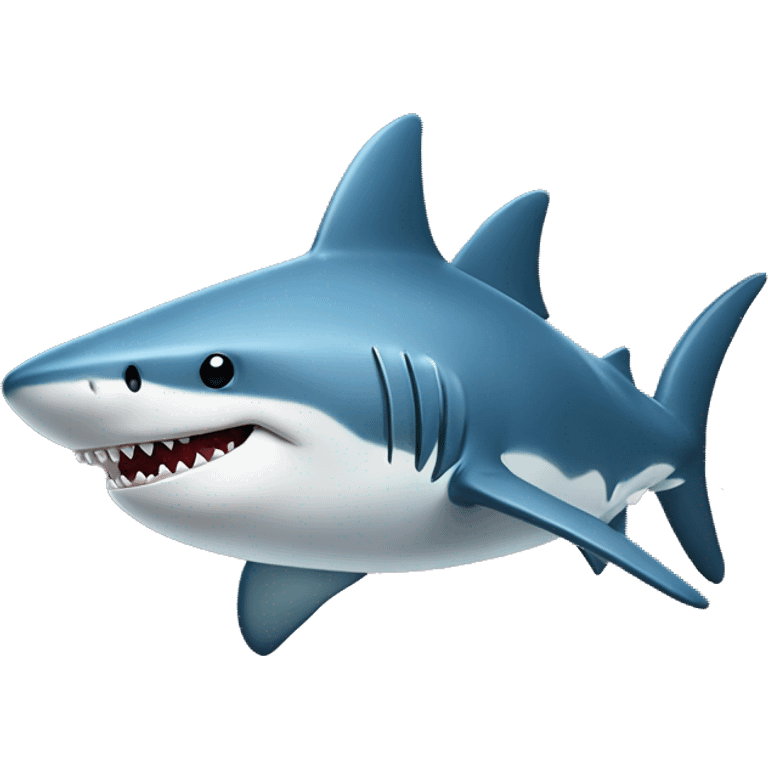 requin avec chapeau en haut de forme emoji