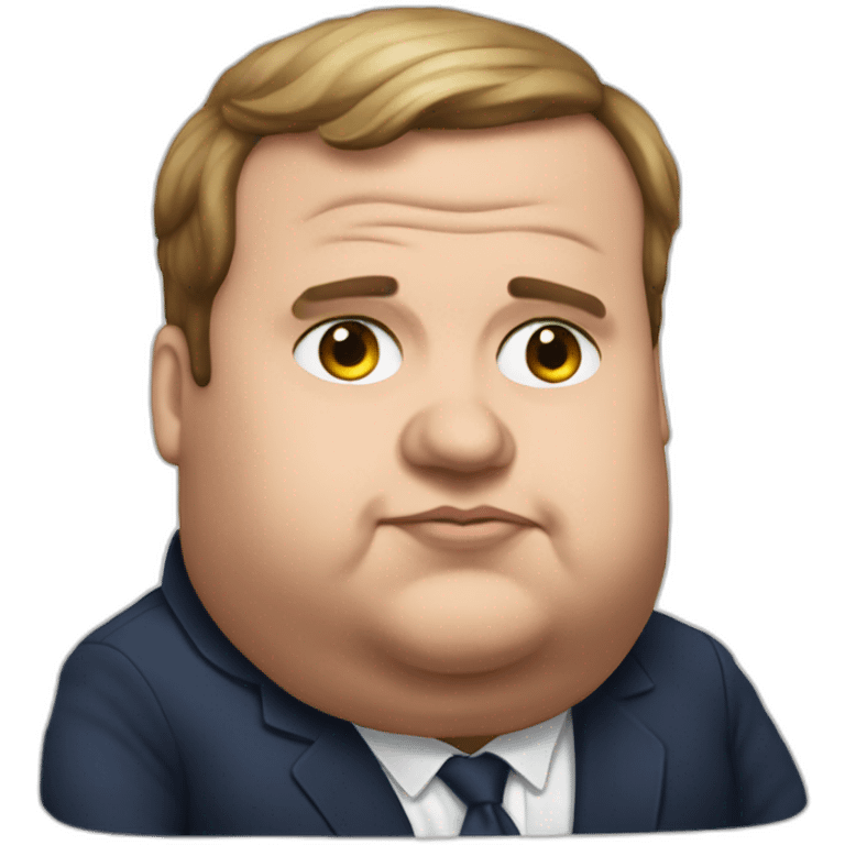 extremely obese macron emoji