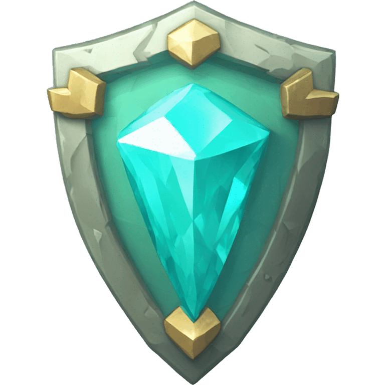 Minecraft diamond shield emoji