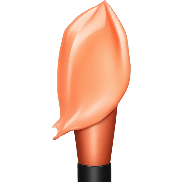 Peach coloured lipstick  emoji