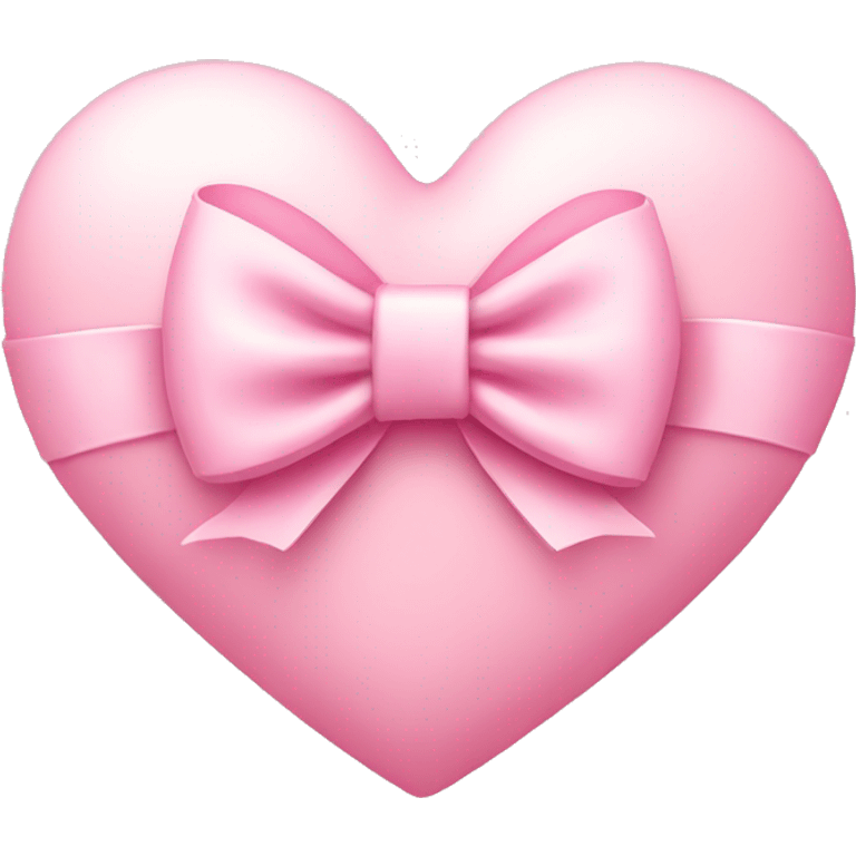 Light pink heart with bow emoji