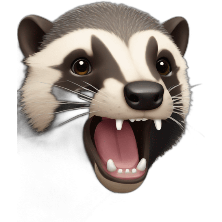 crazy honey badger  emoji