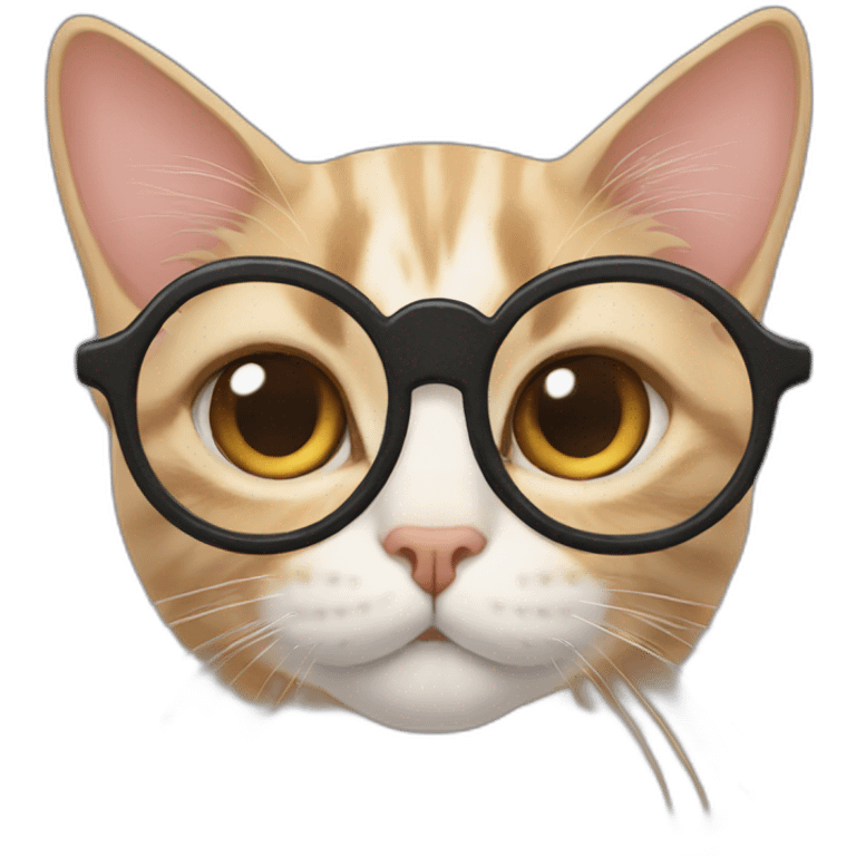 cat with harry potter glasses emoji