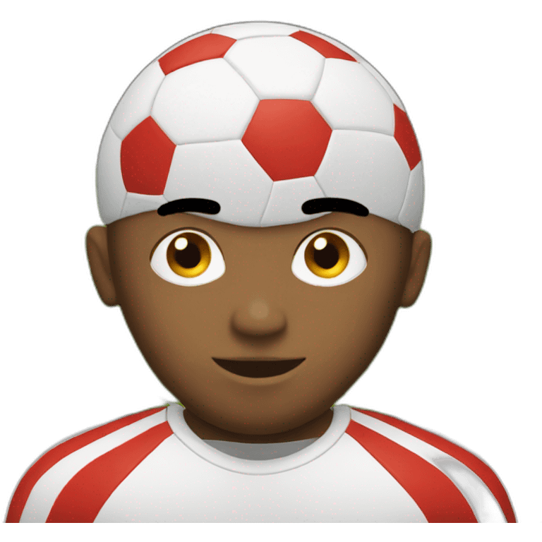 Soccer red stripes emoji