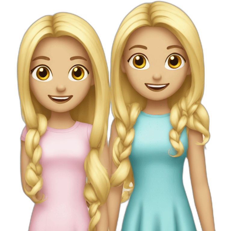 3-blonde-girls-best-friends emoji