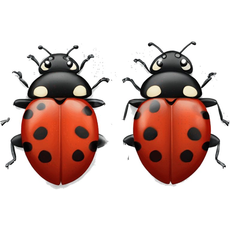 two ladybugs emoji