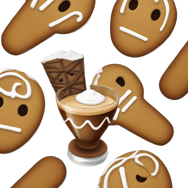 Gingerbread espresso martini emoji