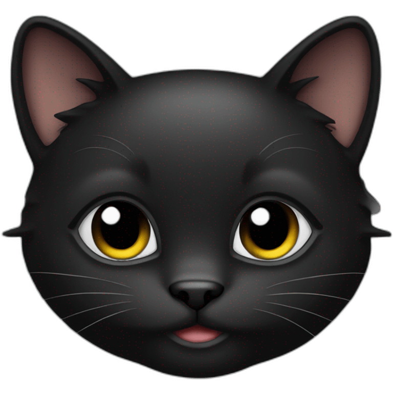 cute black kitty emoji