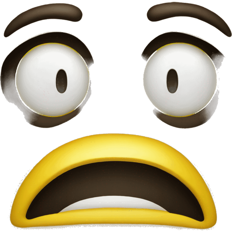 Yellow Crying face with hands covering mouth emoji