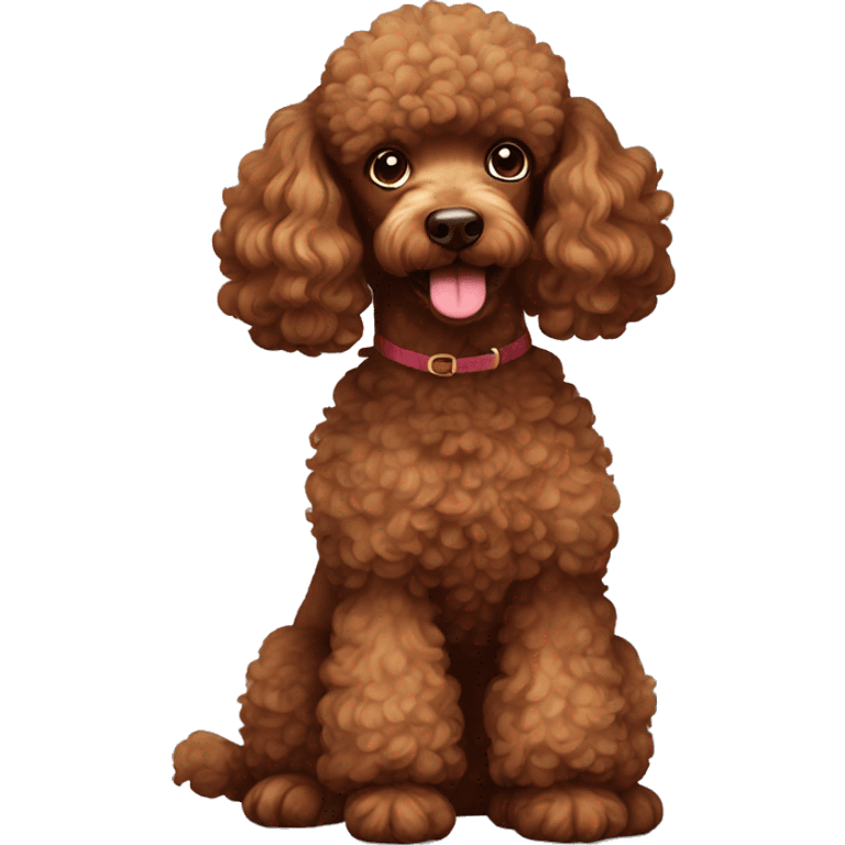 brown poodle emoji