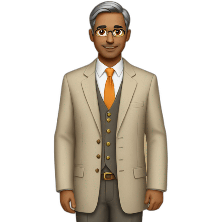 Man teacher indian attire emoji