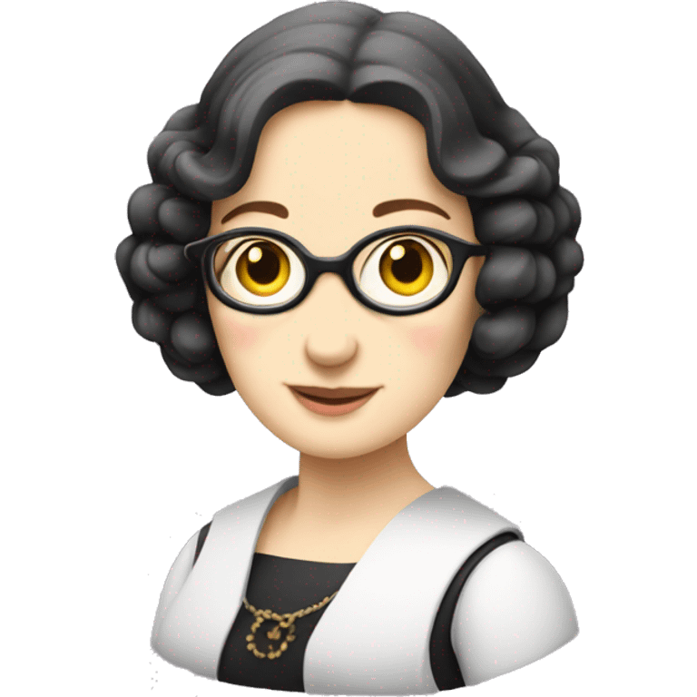 Ada Lovelace at a computer emoji