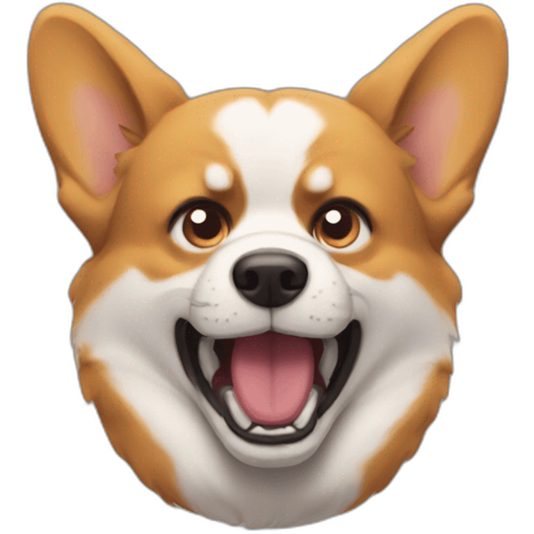 angry corgi emoji