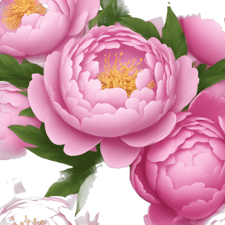 bouquet of peonies emoji