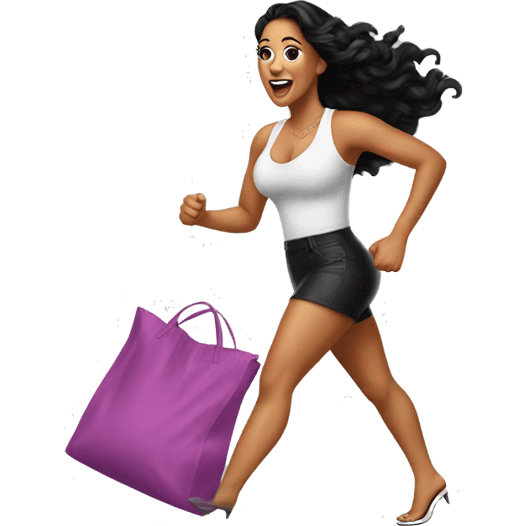 Natalie nunn chasing a bag emoji