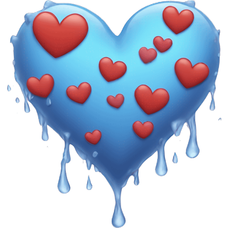 love heart rain emoji