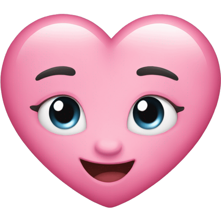 Cute pink heart  emoji