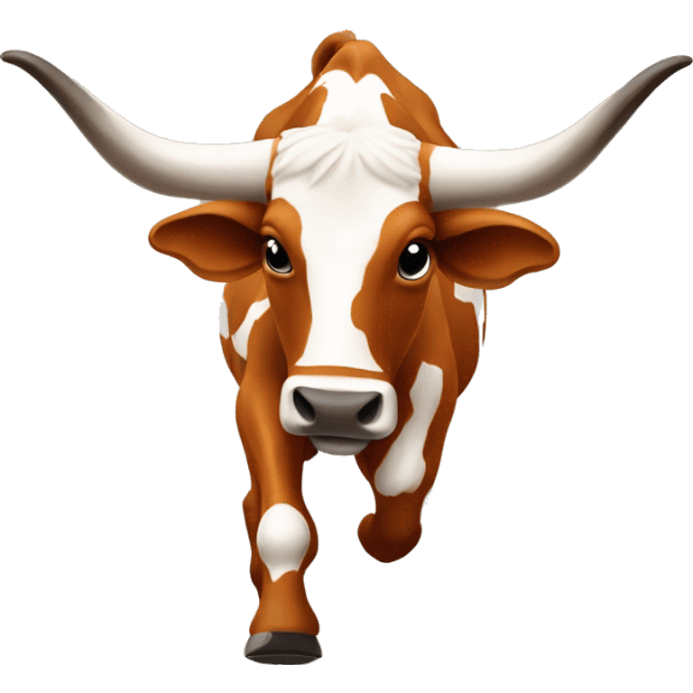 many texas longhorn bevos running  emoji