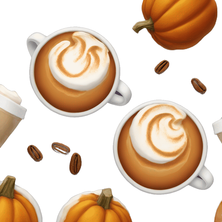 Pumpkin spice latte  emoji