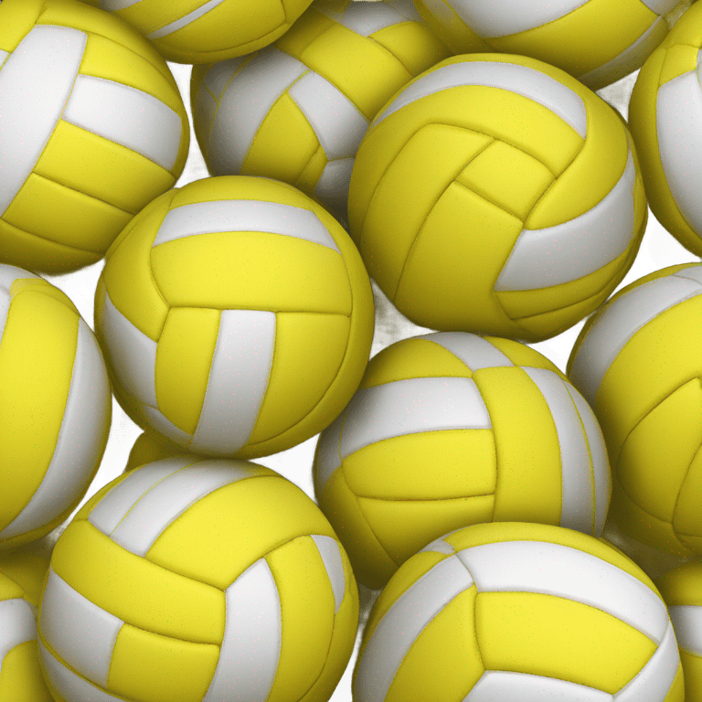 yellow volleyball emoji