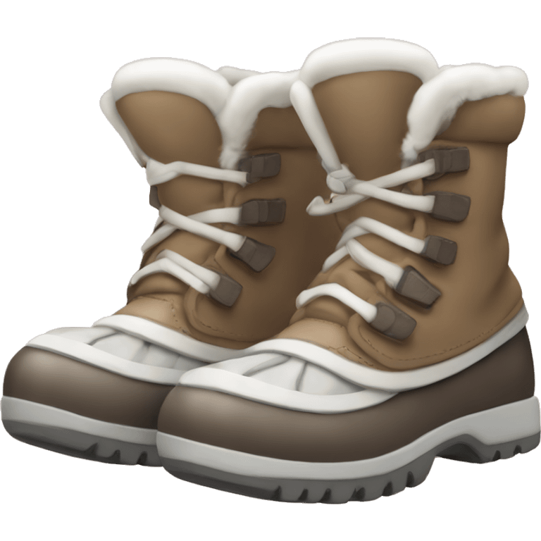 Cozy winter shoes￼ emoji