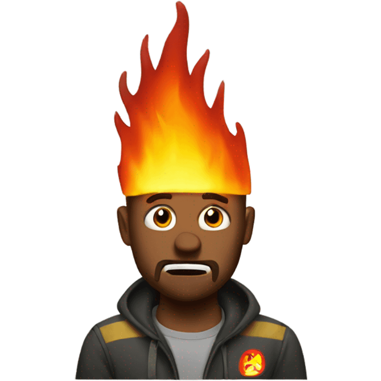 Fire panic this is fine  emoji