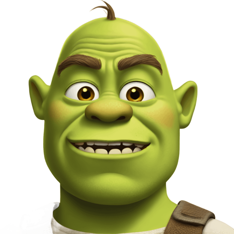 Shrek as a baddie emoji