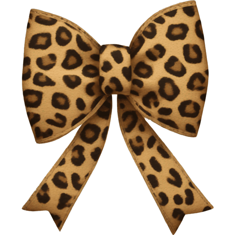 leapord print bow emoji