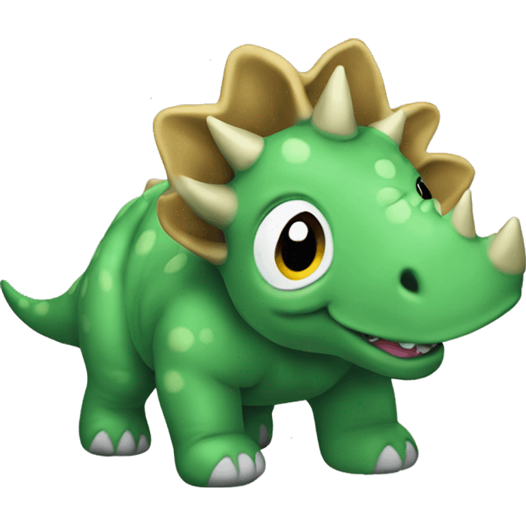 green triceratops plushie emoji