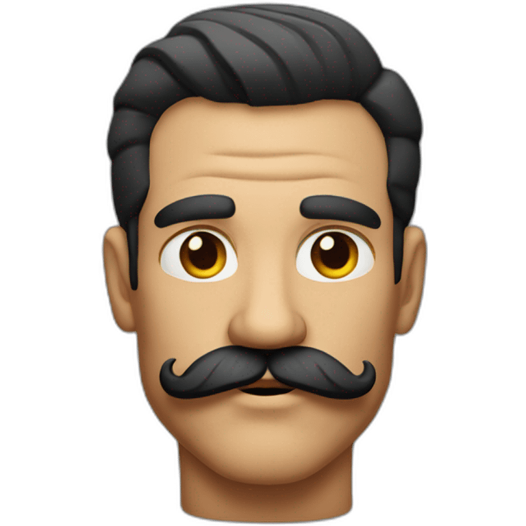 Muscle mustache expressive Cuban man emoji