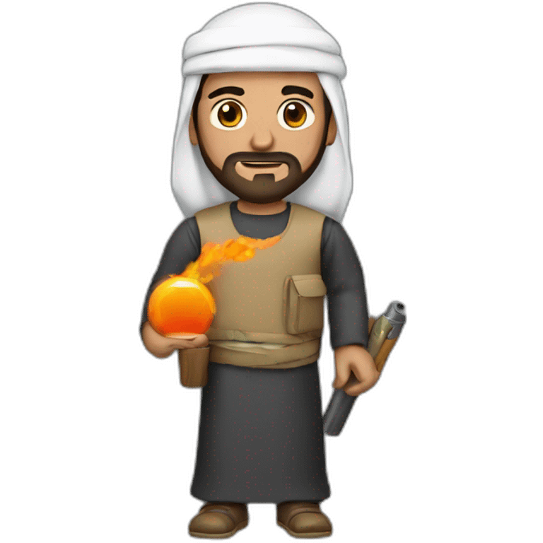 arabic man with a tnt emoji