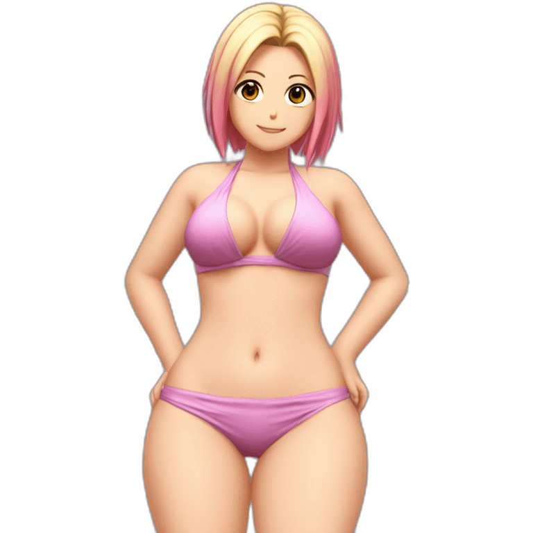 sakura haruno full body pawg micro bikini back focus emoji