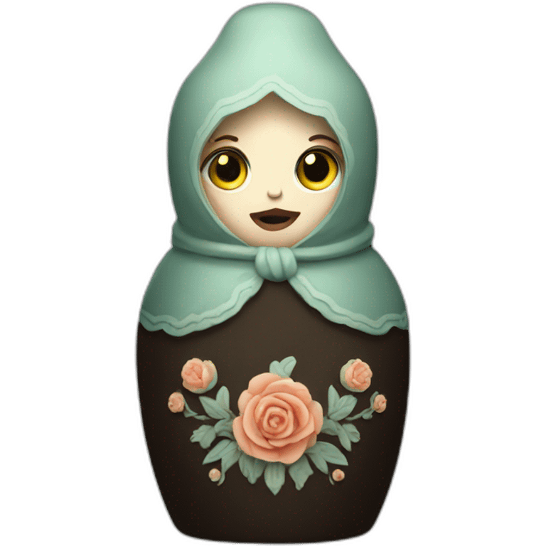 Scary Russian doll emoji