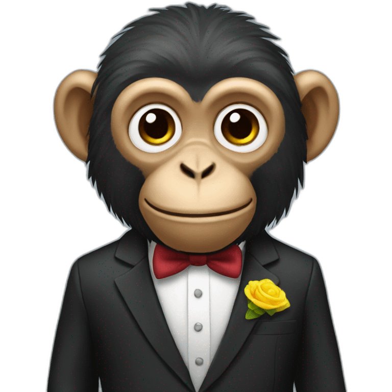 monkey in suit emoji