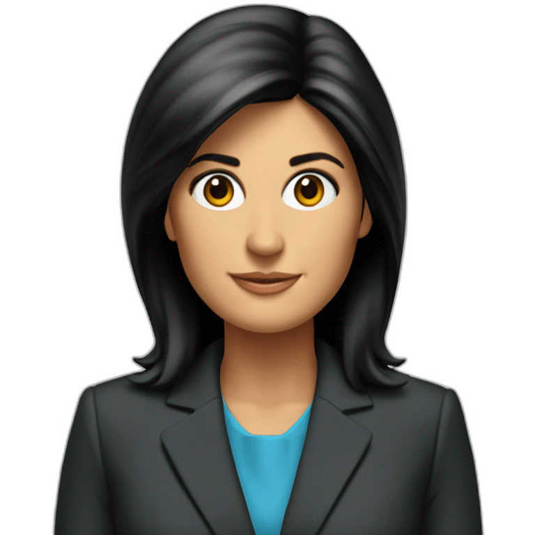 Nikki haley, business suit emoji