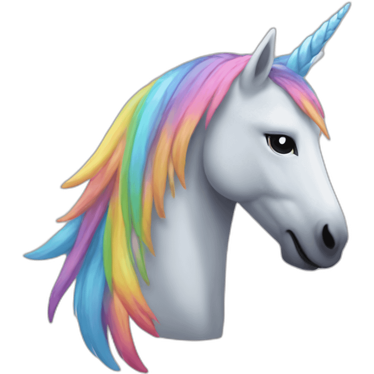 Licorne vomi arc-en-ciel emoji