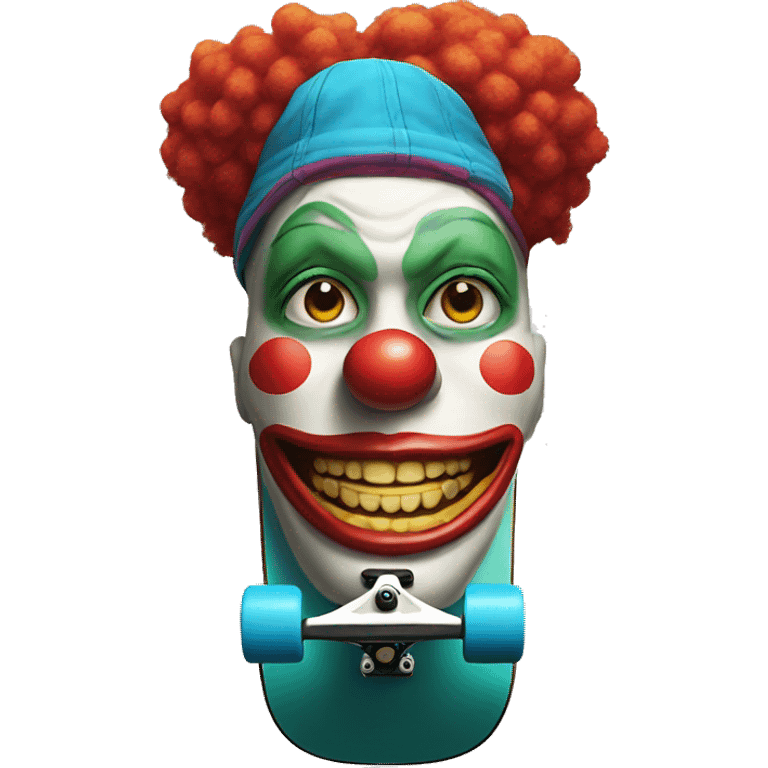 clown skateboard cap emoji