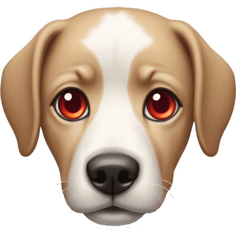 dog with red eyes emoji